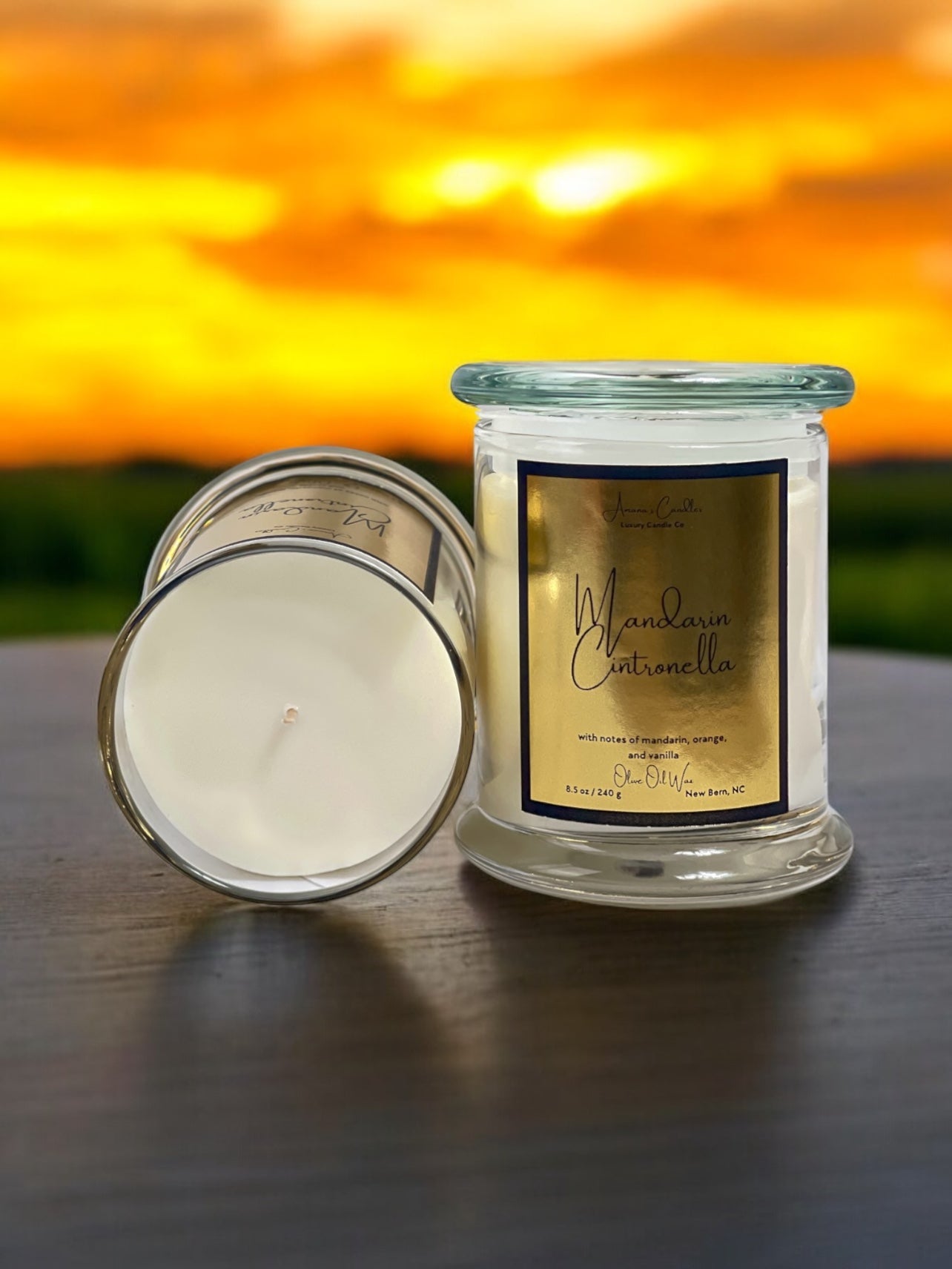 Mandarin Citronella Luxury Candle