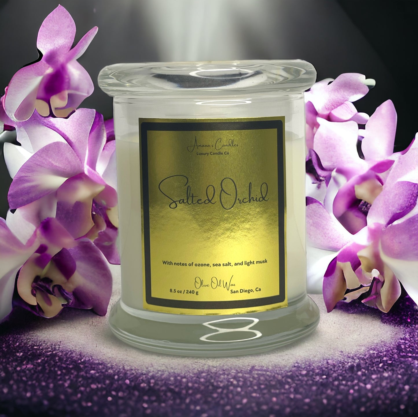 Salted Orchid Luxury Candle