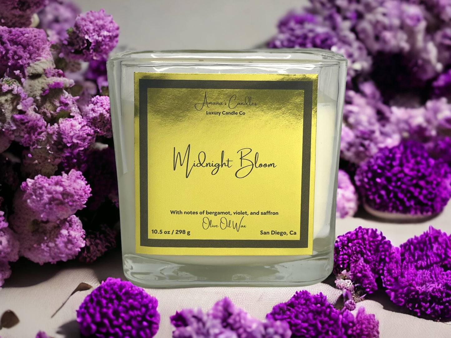 Midnight Bloom Luxury Candle