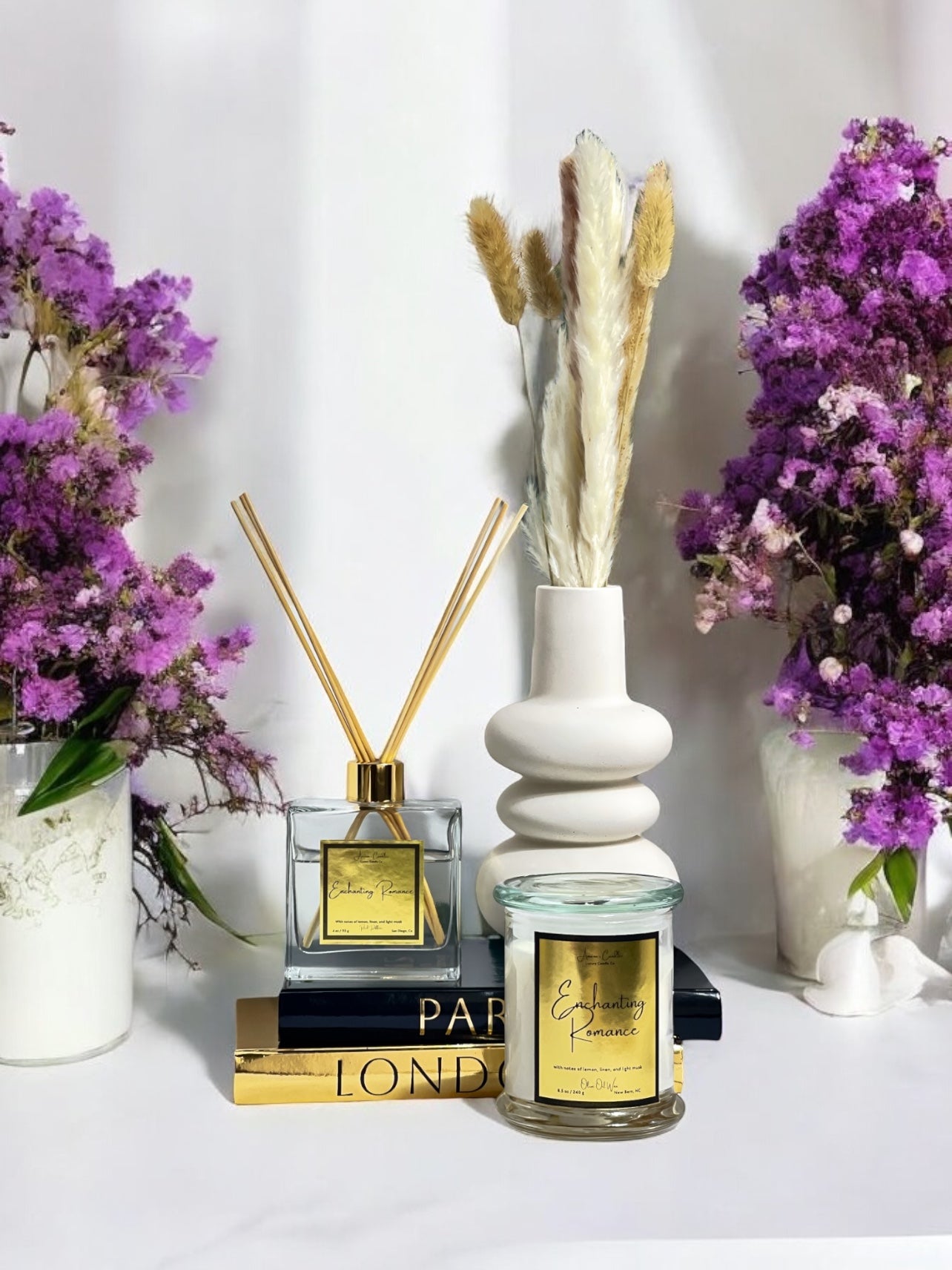 Enchanting Romance Reed Diffuser + Candle Gift Set