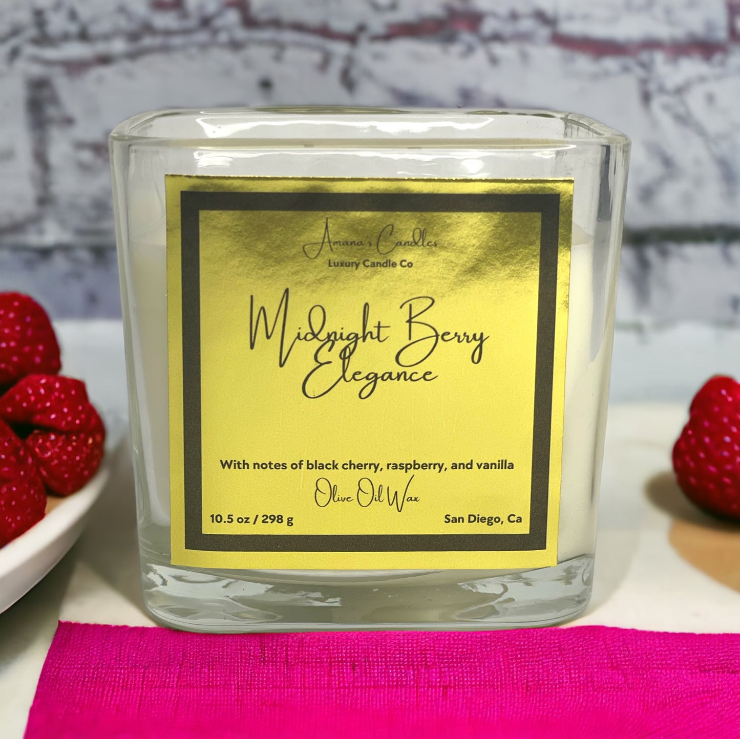 Midnight Berry Elegance Luxury Candle