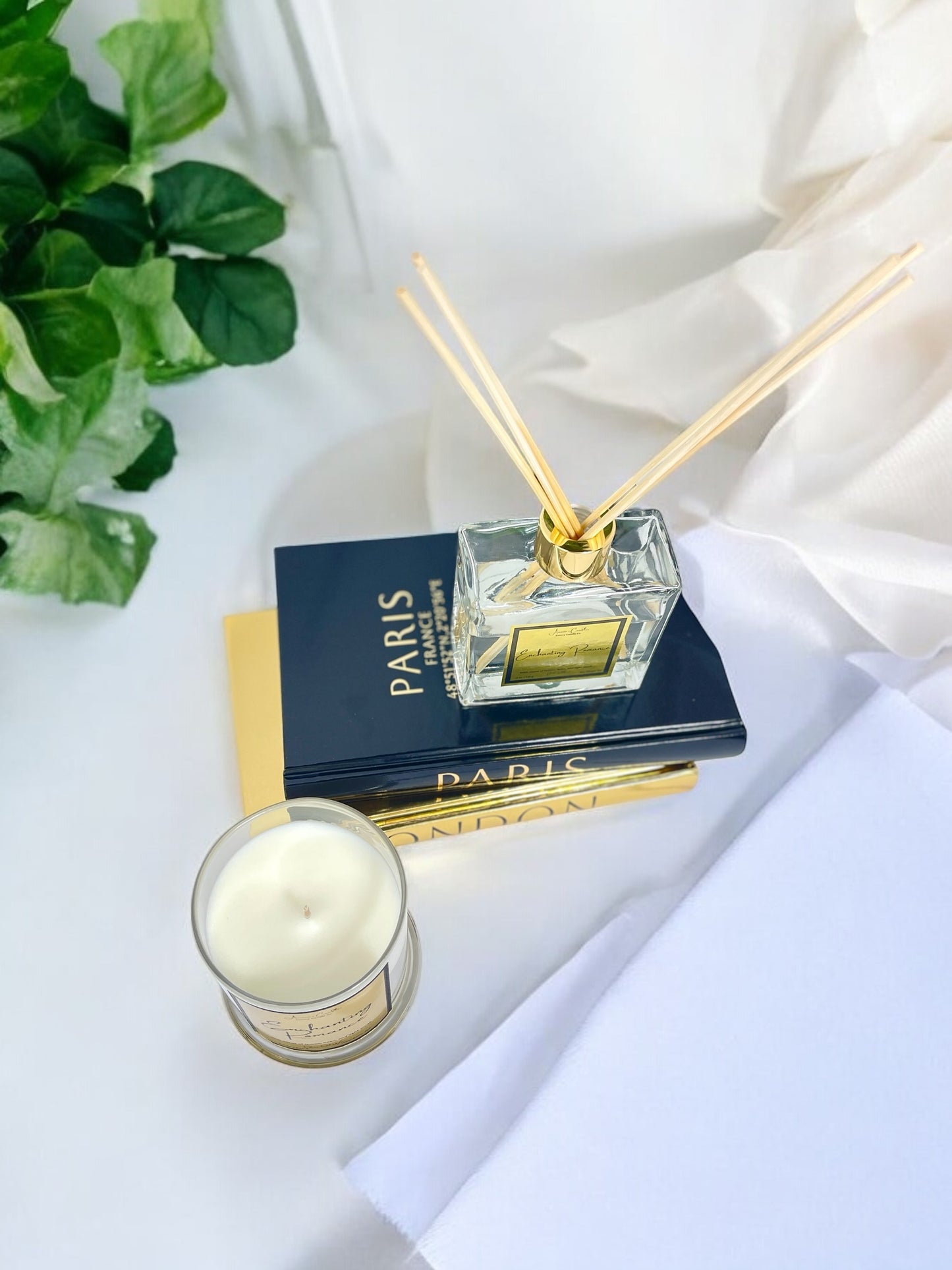 Enchanting Romance Reed Diffuser + Candle Gift Set