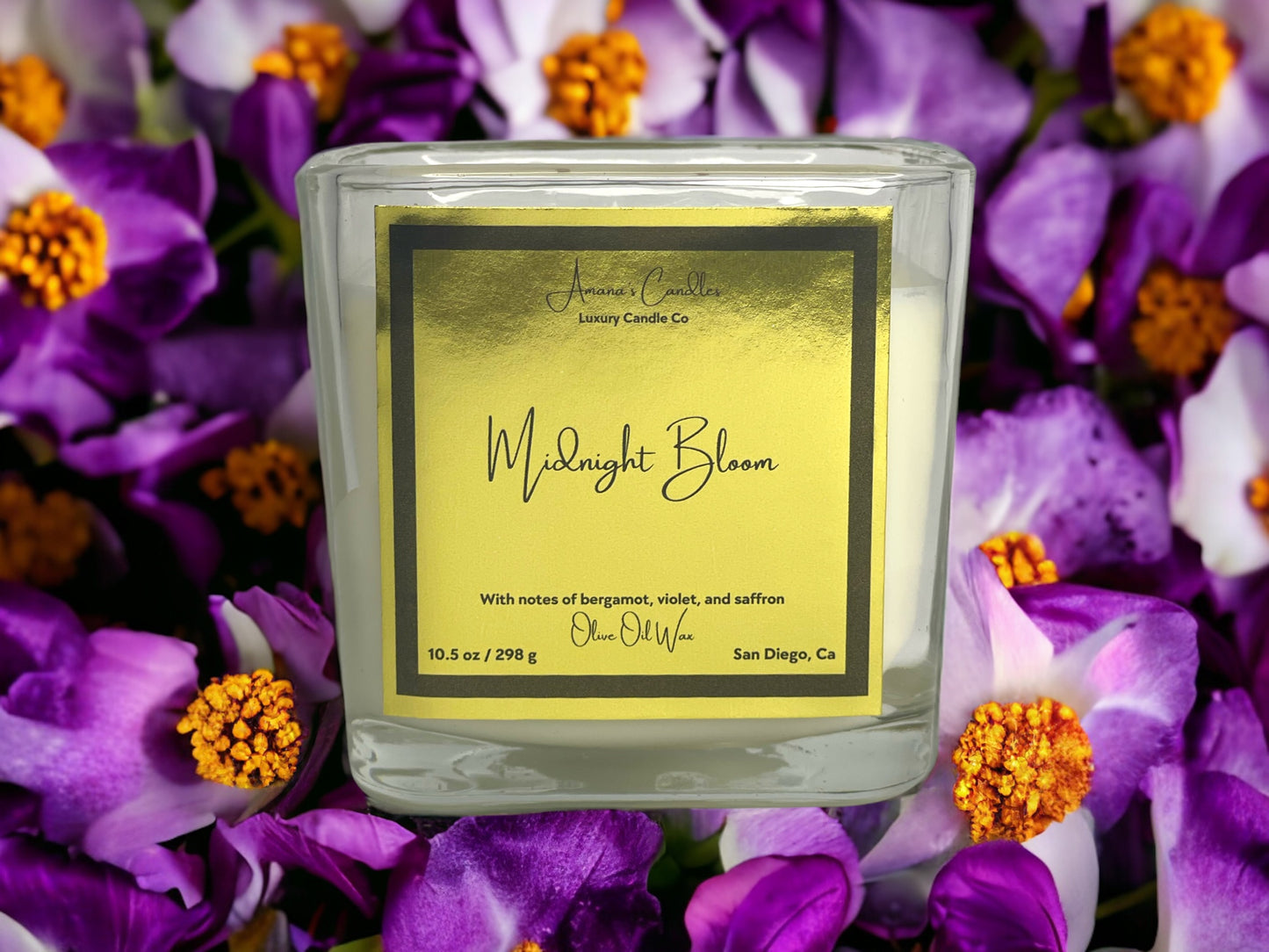 Midnight Bloom Luxury Candle