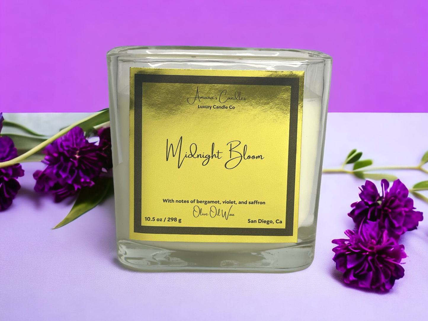 Midnight Bloom Luxury Candle