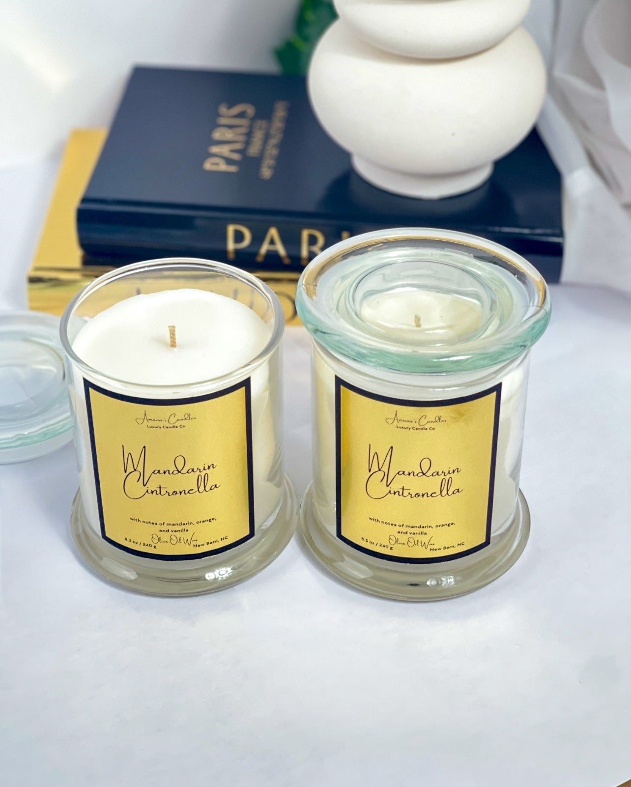 Mandarin Citronella Luxury Candle