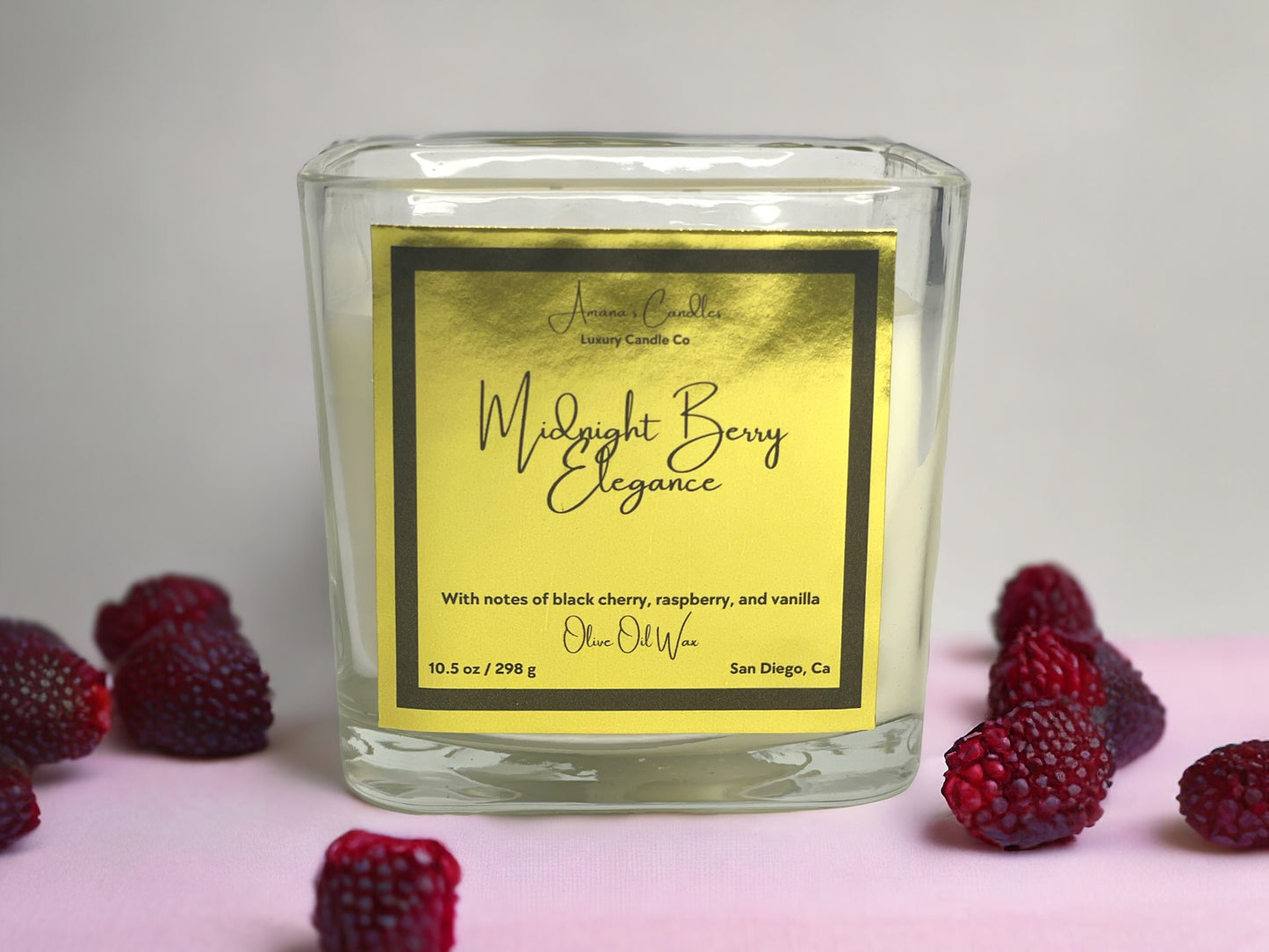 Midnight Berry Elegance Luxury Candle