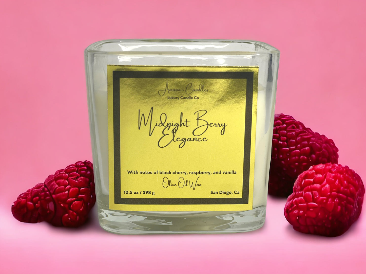 Midnight Berry Elegance Luxury Candle