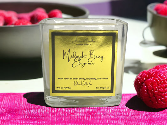 Midnight Berry Elegance Luxury Candle